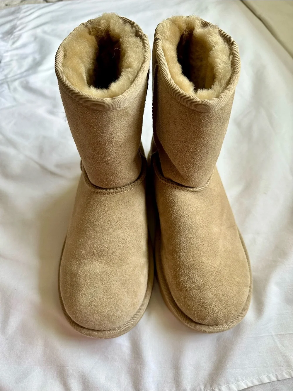 UGG Classic II Kids Short Sheepskin Boots - Sand Color